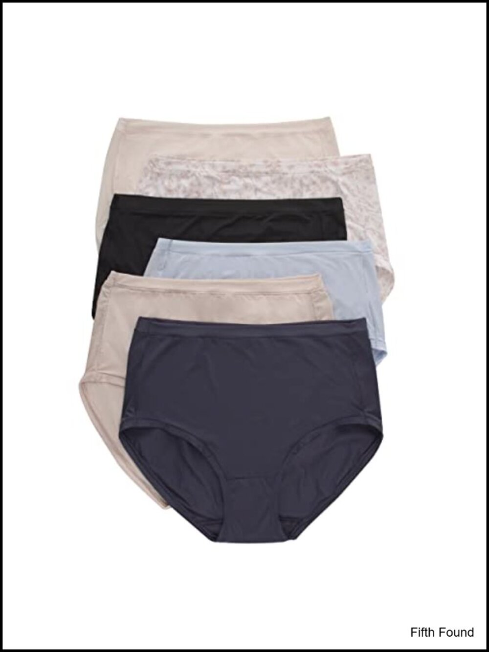 Microfiber Stretch Low-Rise Brief Panties 6-Pack No-Show